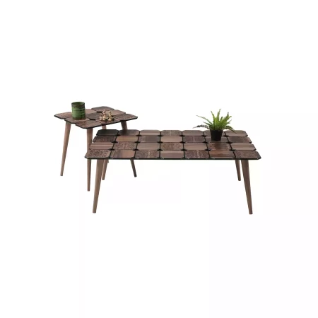Mesa baja de madera Fani